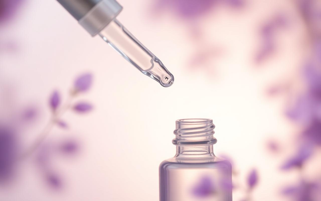 Virtual consultation — serum dropper close-up